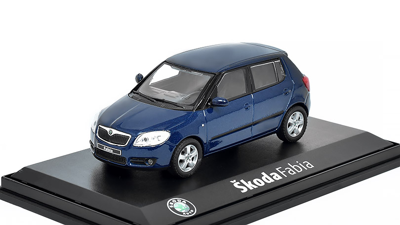 Škoda Fabia 2 modrá 1:43 - Abrex