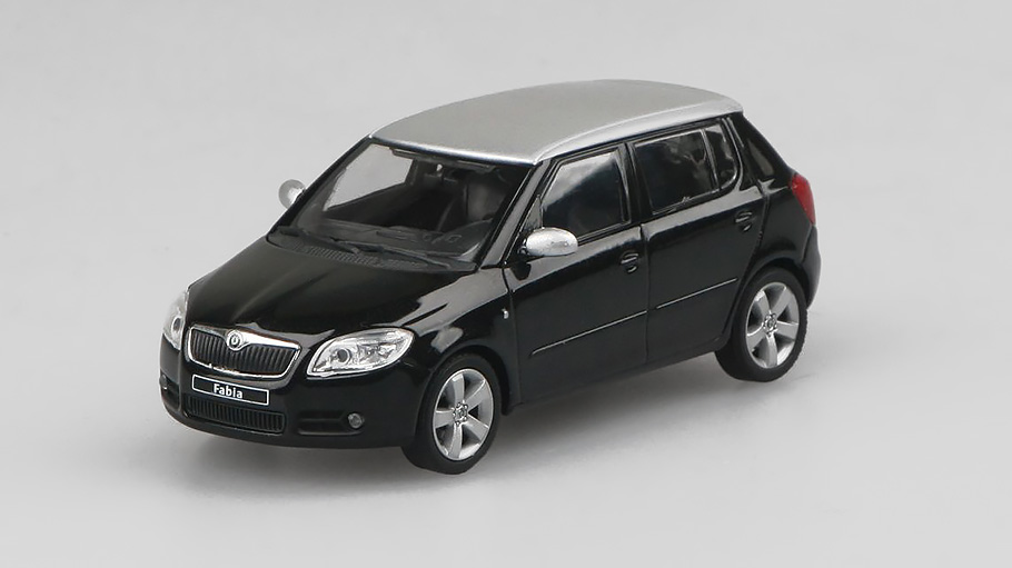 Škoda Fabia 2 Černá Magic Metalíza 1:43 - Abrex 