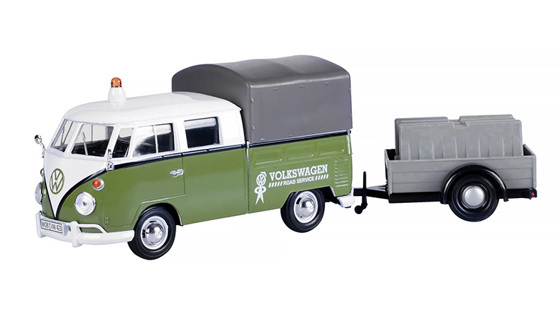 Volkswagen T1 Double Cabin Road service with trailer 1:24 - MOTORMAX