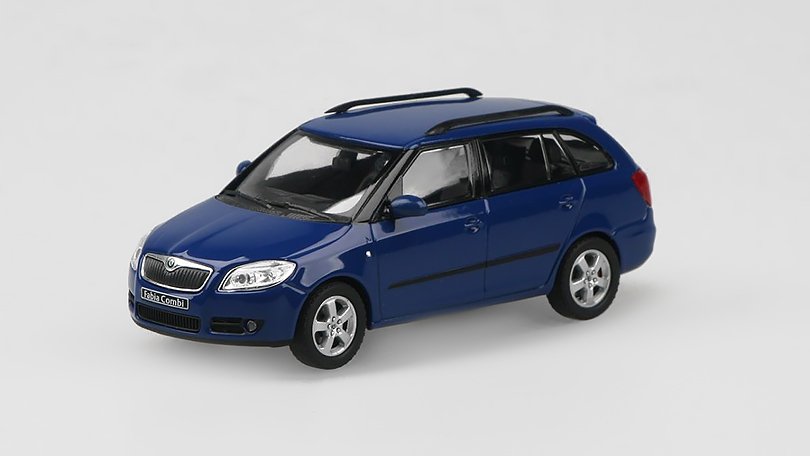 Škoda Fabia II Combi 2007 modrá 1:43 - Abrex 