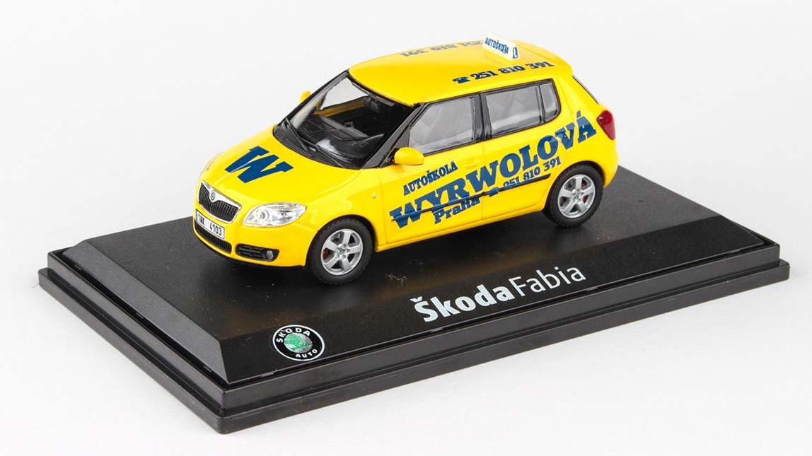 Škoda Fabia 2 Autoškola Wyrwolová 1:43 - Abrex 