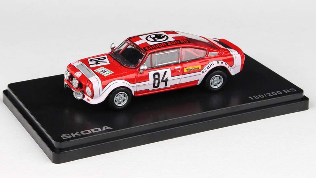 Škoda 200RS 1974 Rallye Jeseníky 1974 #84 Šedivý - Janeček 1:43 - Abrex