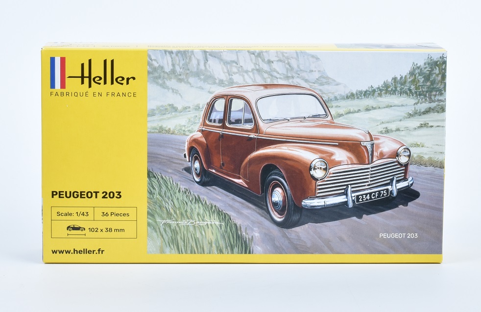 Peugeot 203 1:43 Heller stavebnice