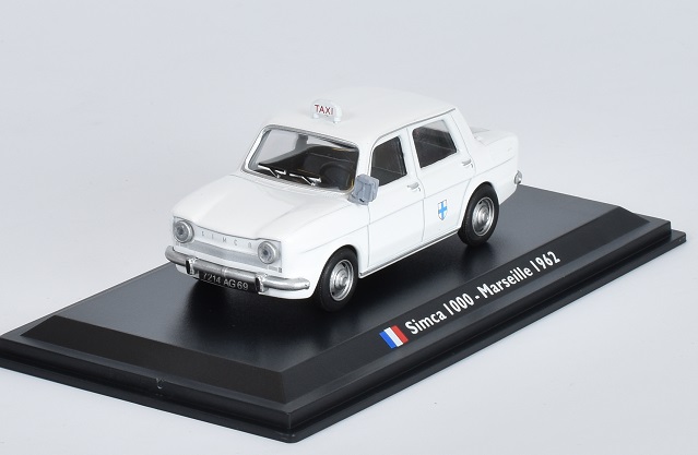 Simca 1000 1:43 Marseille 1962 - Taxíky světa časopis s modelem