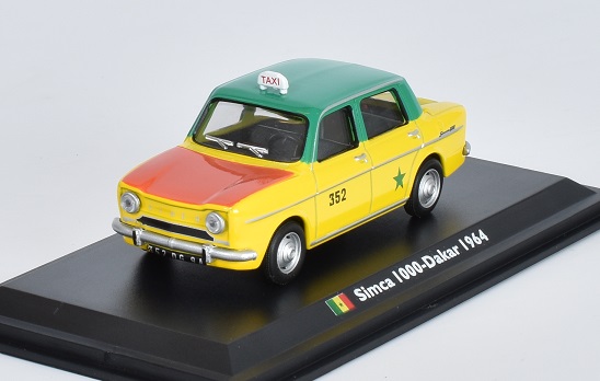 Simca 1000 1:43 Dakar 1964 - Taxíky světa časopis s modelem