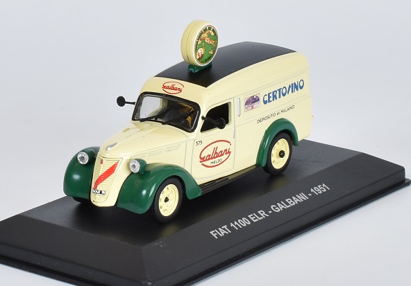 FIAT 1100 ELR-GALBANI-1951 1:43 časopis s modelem