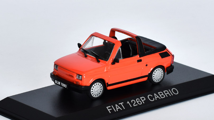 Fiat 126P Cabrio 1:43 - Legendární Auta minulé éry časopis s modelem #96