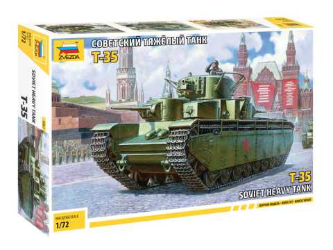 Tank T-35 1:72 Zvezda - stavebnice