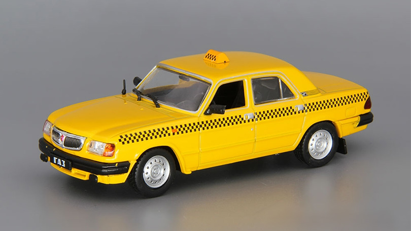 Volga GAZ-3110 Taxi 1:43 - Auto ve službě - časopis AutoModels s modelem