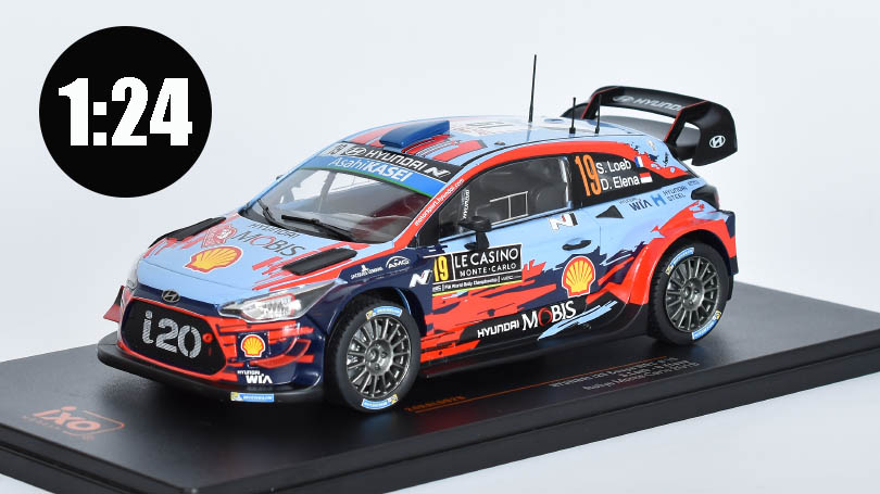 Hyundai i20 WRC No.19 Rallye WM 30 Stk Rallye Monte Carlo 1:24 - IXO Models