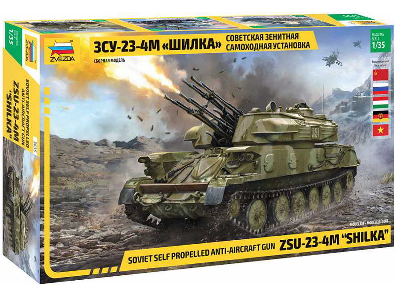 Tank ZSU-24-4M "Shilka" 1:35 Zvezda - stavebnice