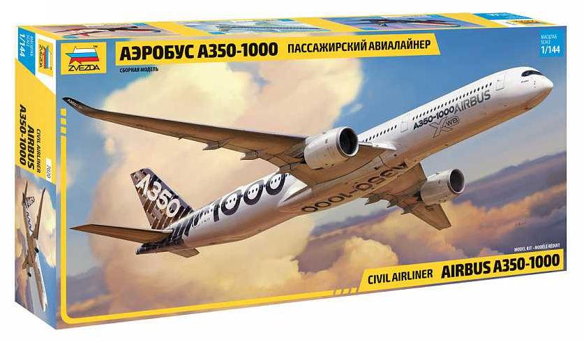 Letadlo Airbus A-350-1000 1:144 Zvezda - stavebnice