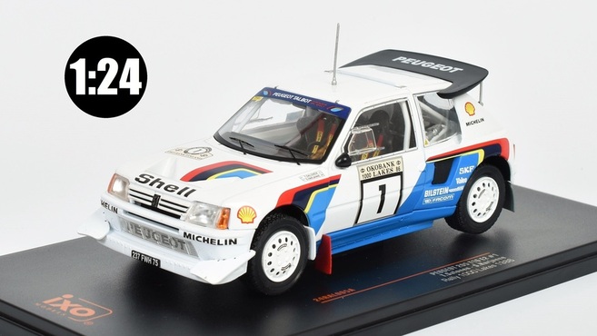 Peugeot 205 T16 E2 #1, Rallye WM, 1000 Lakes Rally 1:24 IXO Models