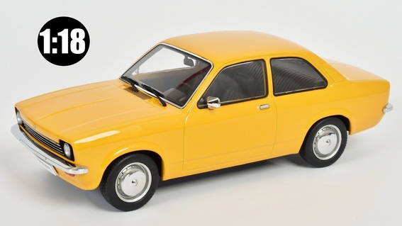 Opel Kadett C Limousine 1972 1:18 žlutá - KK-Scale