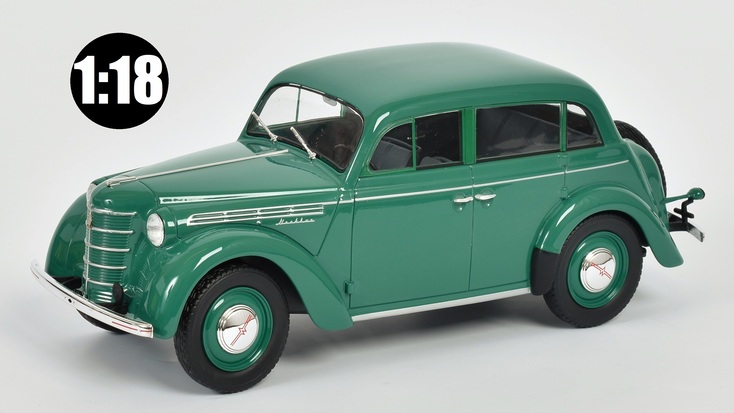 Moskvich 400 1946 1:18 zelený - KK-Scale