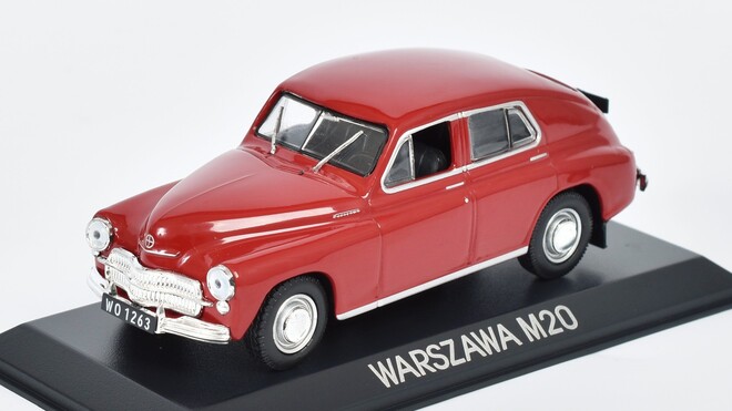 Warszawa M-20 1:43 Legendární Automobily minulé éry časopis s modelem #121