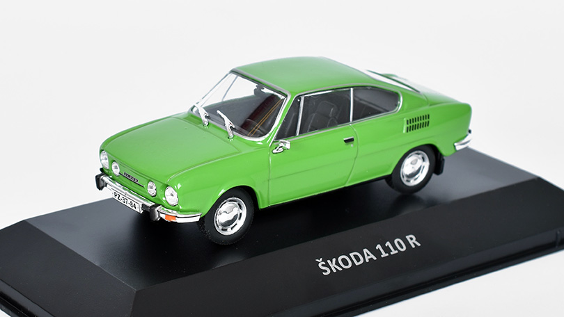 Škoda 110 R Coupe 1973 1:43 Kaleidoskop slavných vozů časopis s modelem #21