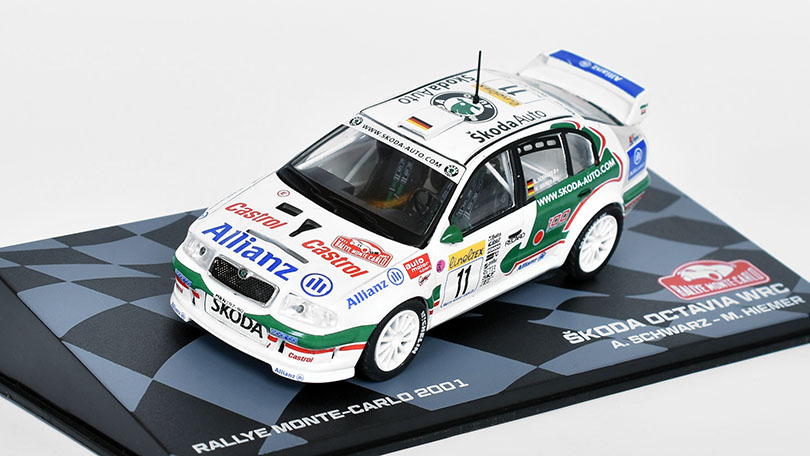 Škoda Octavia 1 WRC #11 Rally Monte-Carlo 2001 - Eaglemoss časopis #30 s modelem