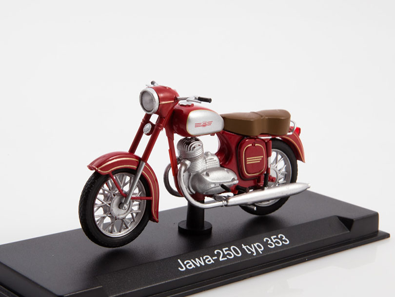 JAWA-250/353 1:24 - MODIMIO Naše Motocykly Collections časopis s modelem #13