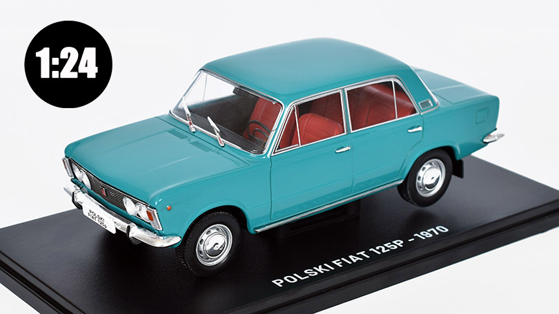 Polski Fiat 125P - 1970 1:24 - časopis s modelem