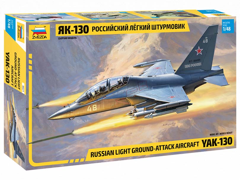 Bitevní letoun YAK-130 1:48 Zvezda - stavebnice