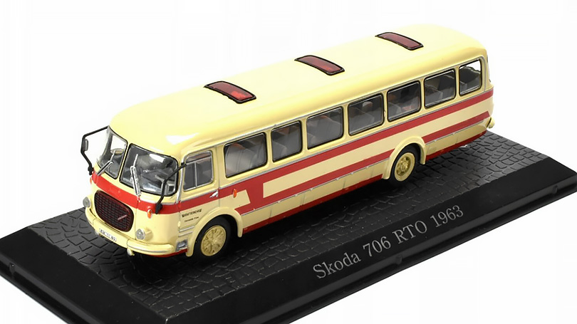 Škoda 706 RTO 1963 1:72 - Atlas Bus Collection časopis s modelem