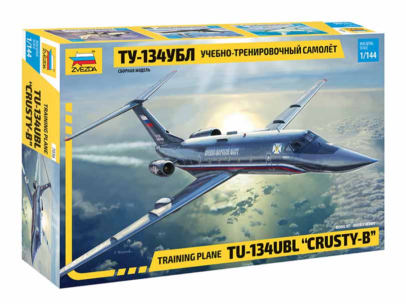 Letadlo Tu-134UBL CRUSTY-B 1:144 Zvezda - stavebnice