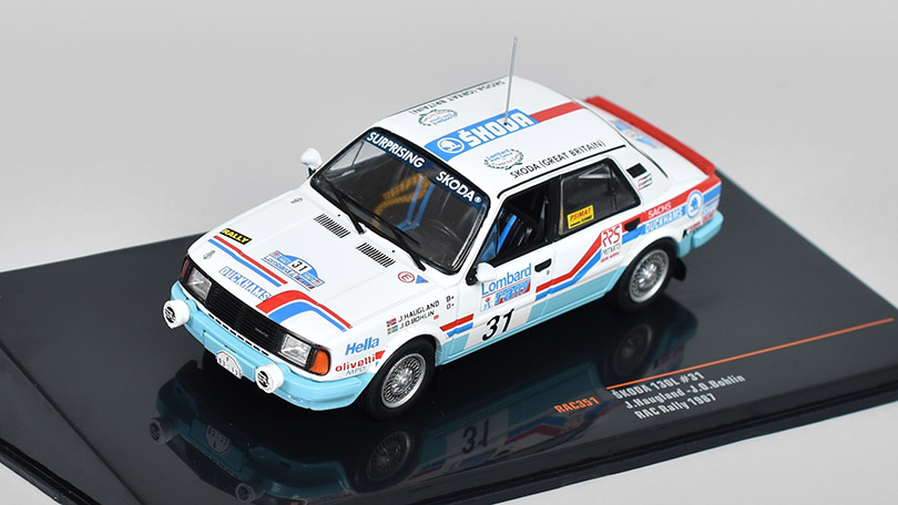 Škoda 130L #31 RAC Rally 1987 Haugland/Bohlin 1:43 - IXO Models 