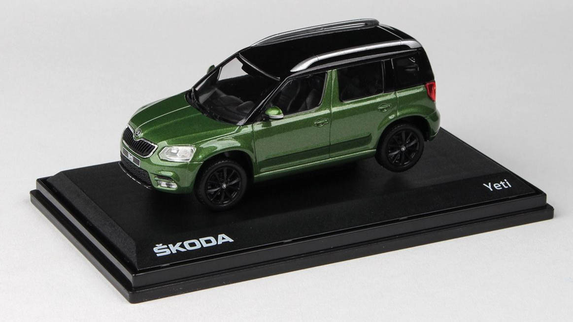 Škoda Yeti FL 2013 Zelená Cosmic Metalíza 1:43 - Abrex 