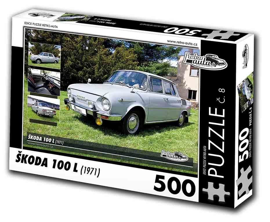 Puzzle č. 8 - Škoda 100 L 1971 - 500 dílků