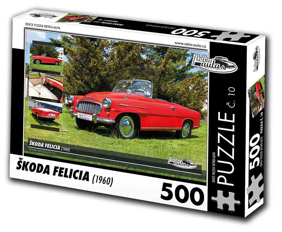 Puzzle č. 10 - Škoda Felicia 1960 - 500 dílků