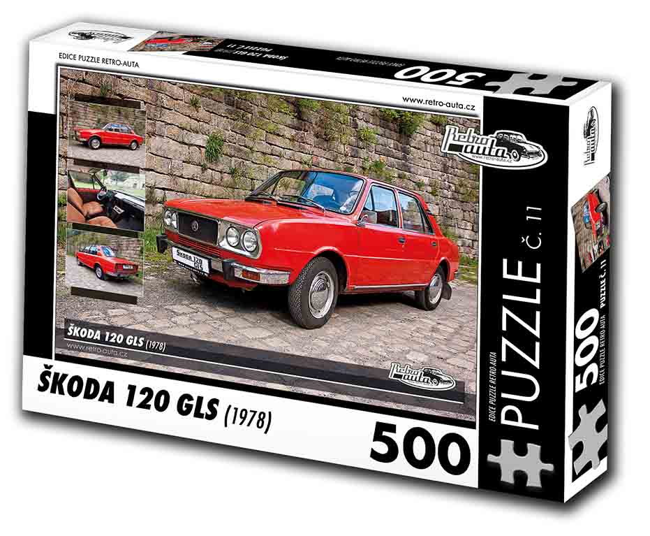 Puzzle č. 11 - Škoda 120 GLS 1978 - 500 dílků