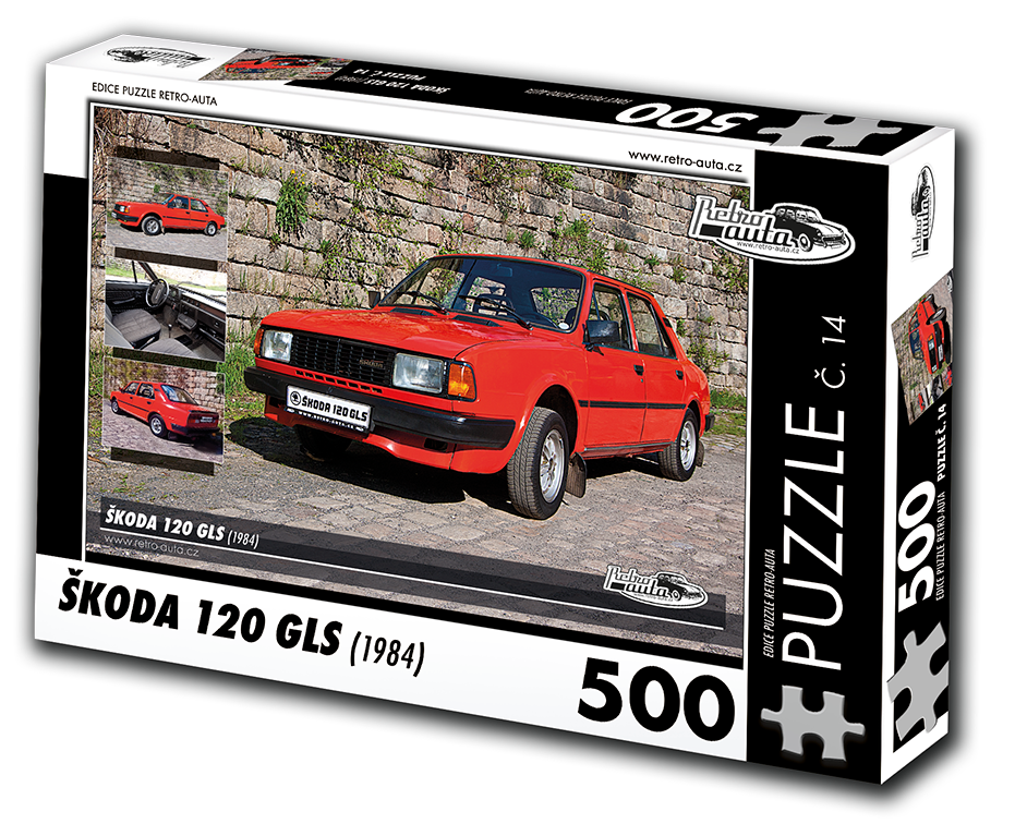 Puzzle č. 14 - Škoda 120 GLS 1984 - 500 dílků