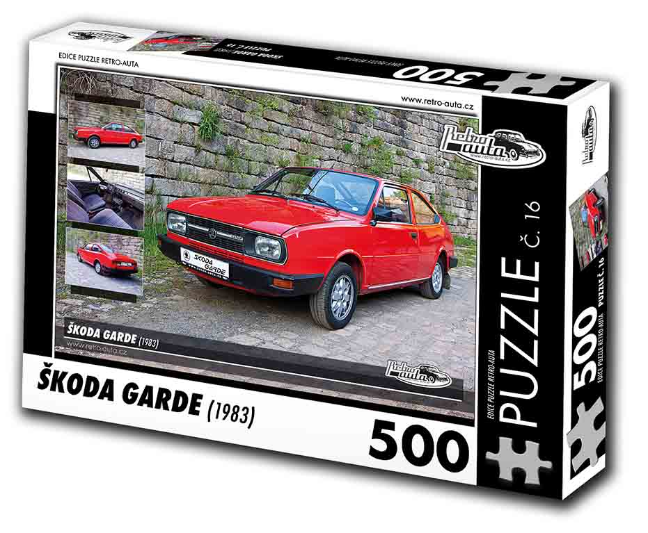 Puzzle č. 16 - Škoda Garde 1983 - 500 dílků