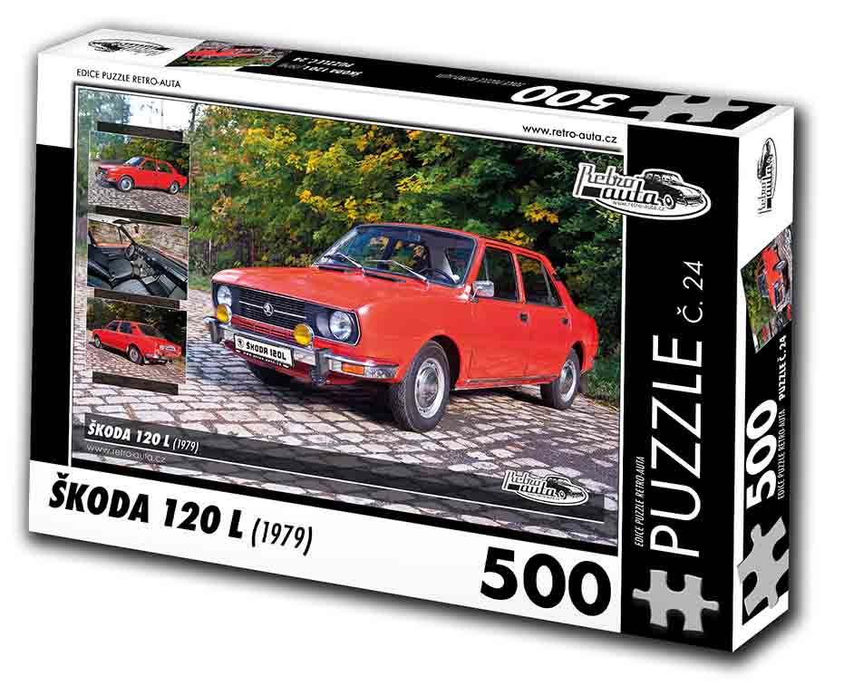 Puzzle č. 24 - Škoda 120 L 1979 - 500 dílků