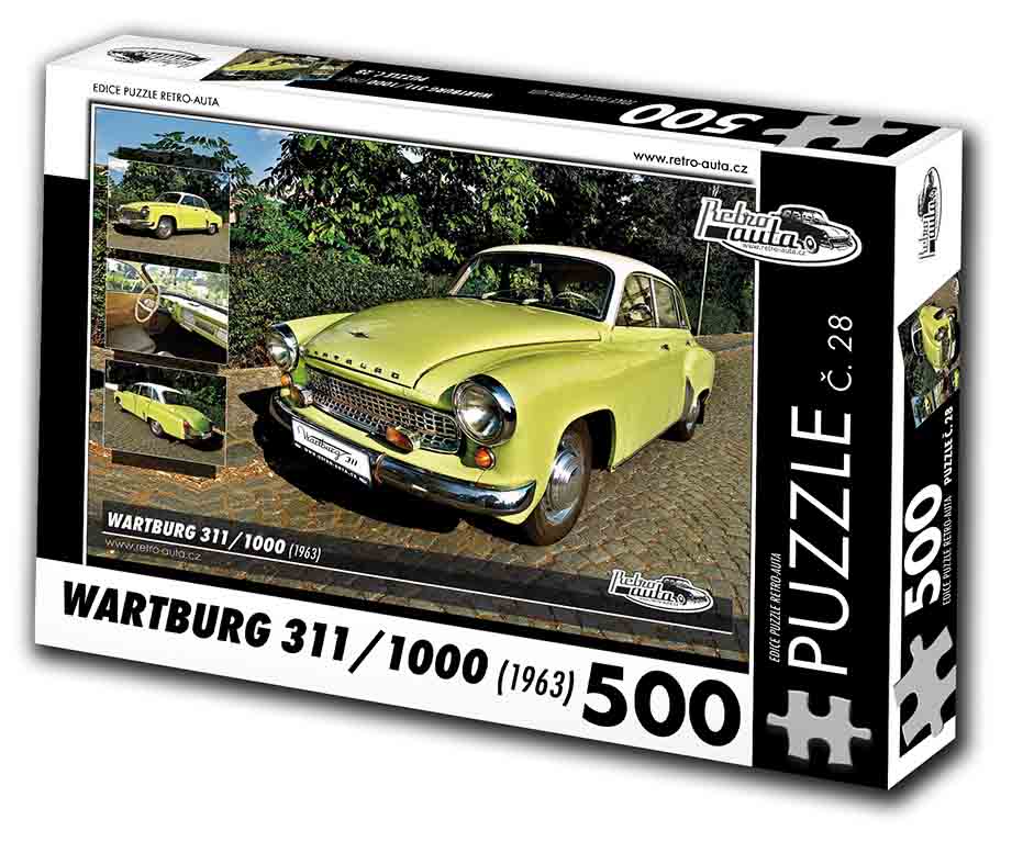 Puzzle č. 28 - Wartburg 311/1000 1963 - 500 dílků