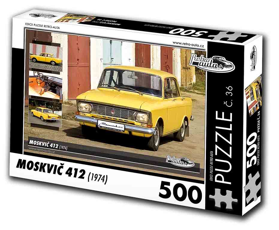 Puzzle č. 36 - Moskvič 412 1974 - 500 dílků