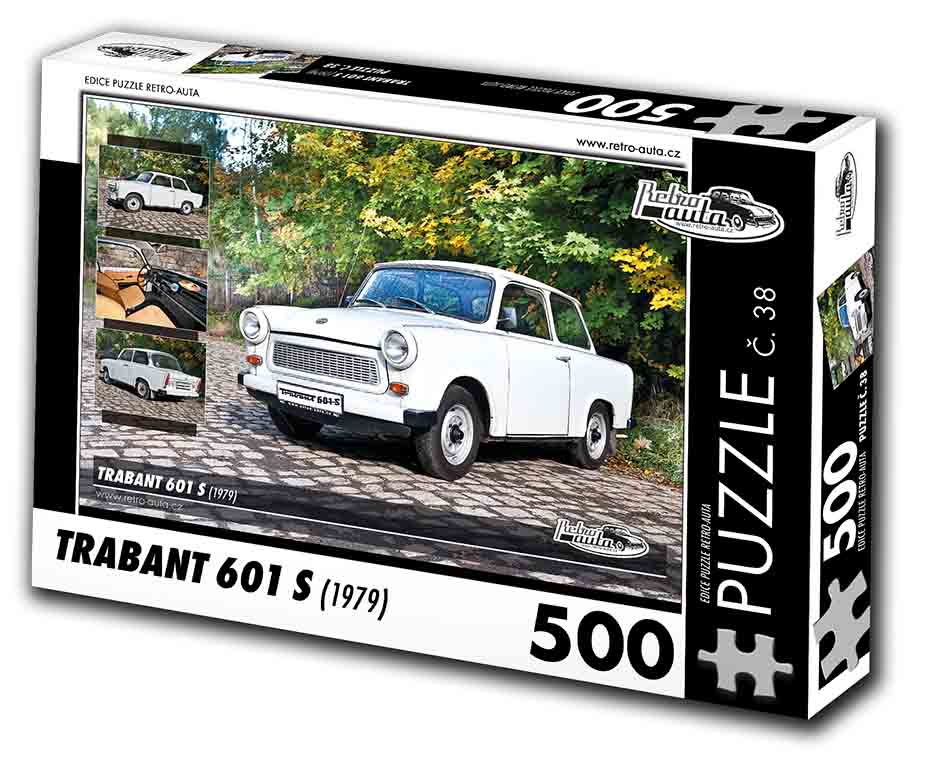 Puzzle č. 38 - Trabant 601 S 1979 - 500 dílků