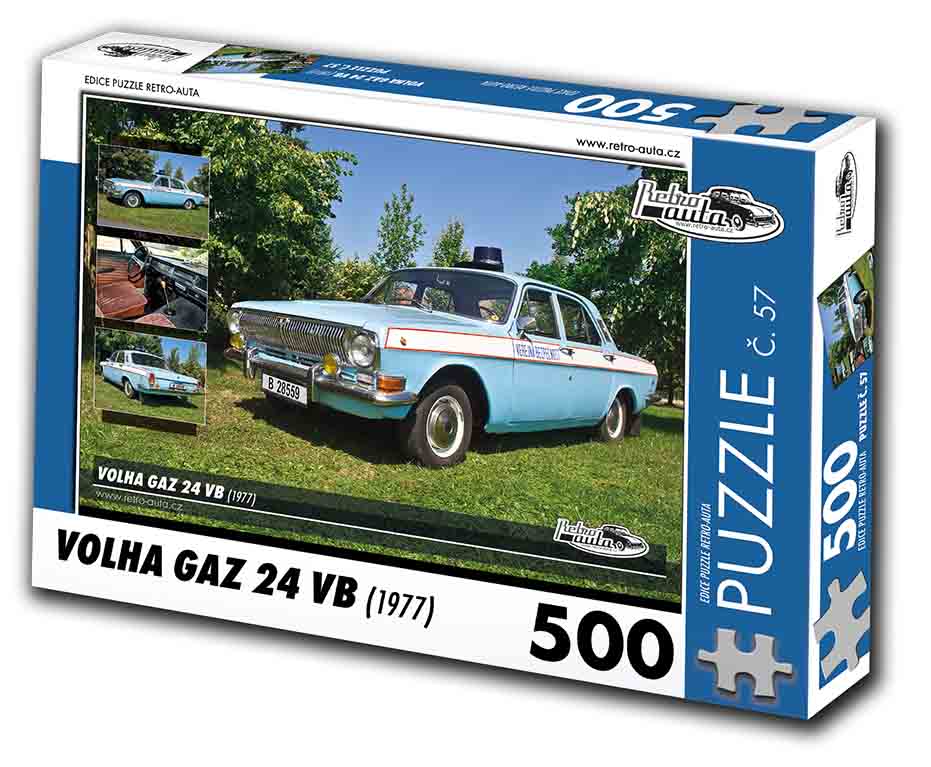 Puzzle č. 57 - Volha GAZ 24 VB 1977 - 500 dílků