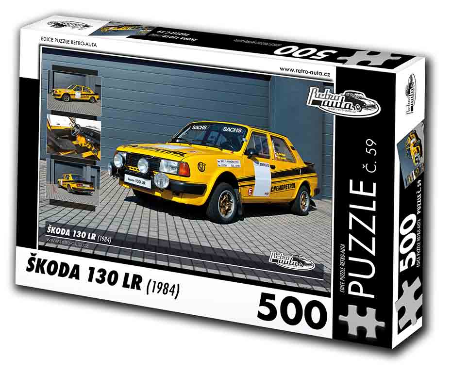 Puzzle č. 59 - Škoda 130 LR 1984 - 500 dílků