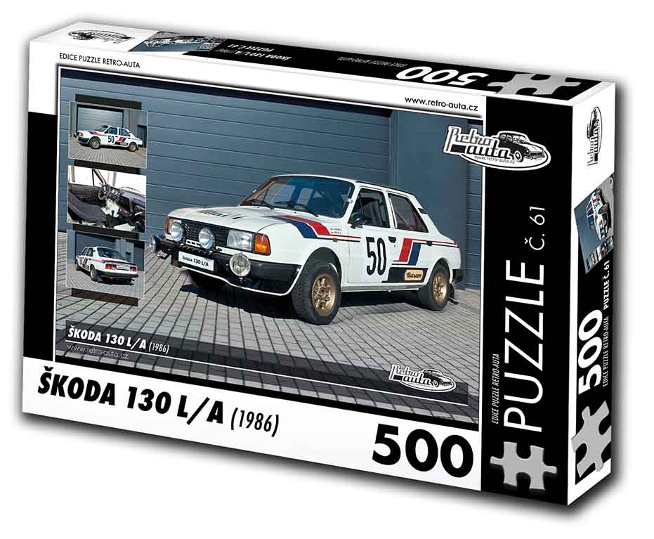 Puzzle č. 61 - Škoda 130 L/A 1986 - 500 dílků