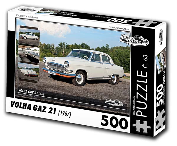 Puzzle č. 63 - Volha GAZ 21 1967 - 500 dílků