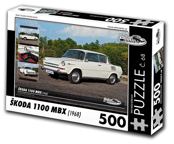 Puzzle č. 68 - Škoda 1100 MBX 1968 - 500 dílků