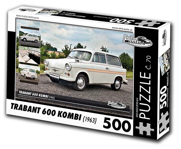 Puzzle č. 70 - Trabant 600 Kombi 1963 - 500 dílků