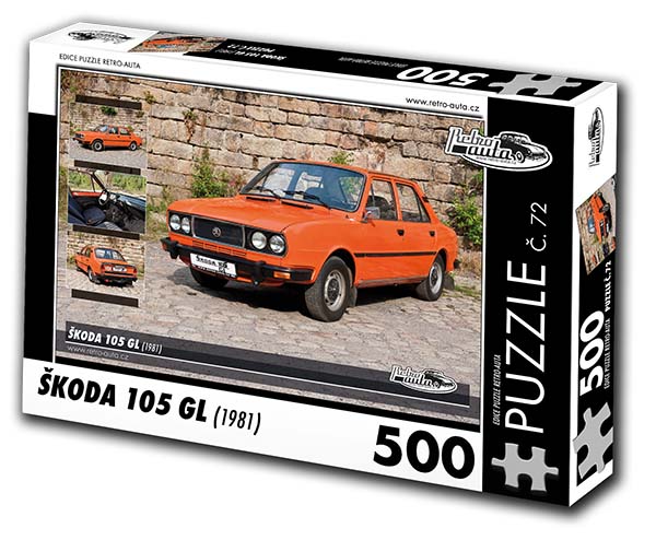 Puzzle č. 72 - Škoda 105 GL 1981 - 500 dílků