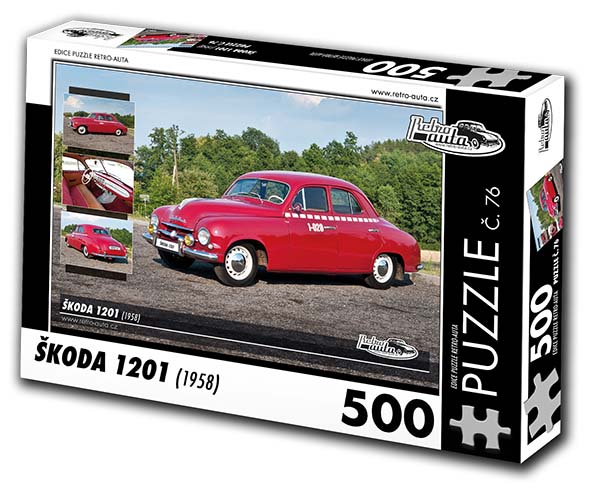 Puzzle č. 76 - Škoda 1201 1958 - 500 dílků