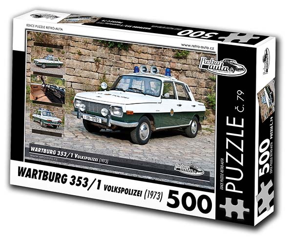 Puzzle č. 79 - Wartburg 353/1 Volkspolizei 1973 - 500 dílků