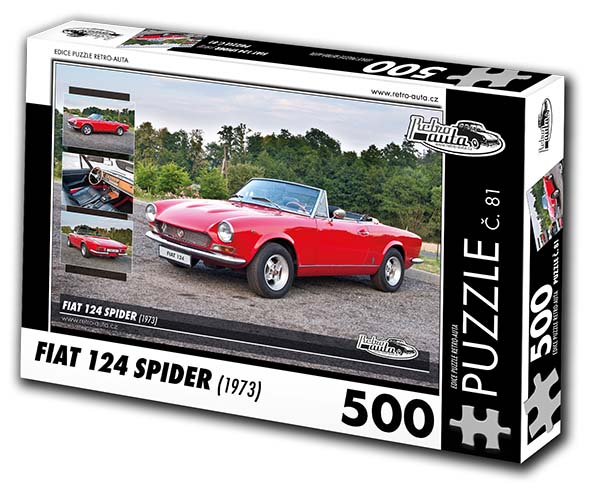 Puzzle č. 81 - Fiat 124 Spider 1973 - 500 dílků