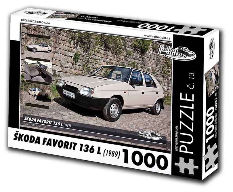 Puzzle č. 13 - Škoda Favorit 136 L 1989 - 1000 dílků