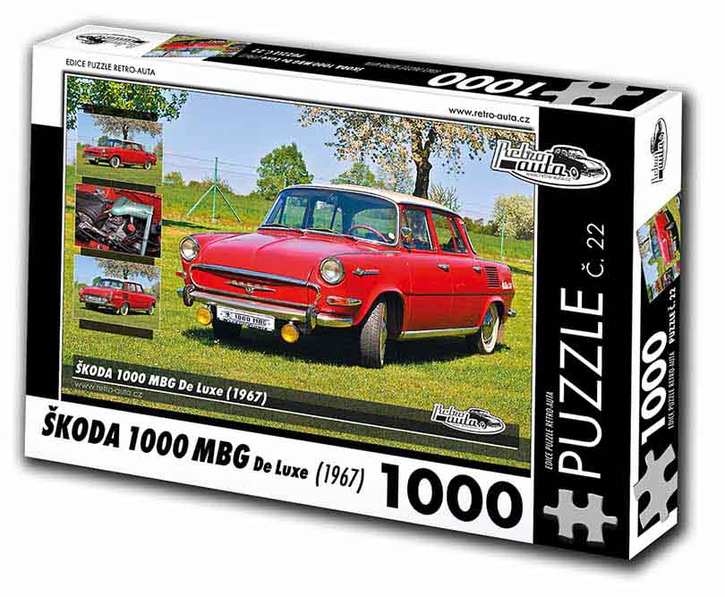 Puzzle č. 22 - Škoda 1000 MBG De Luxe 1967 - 1000 dílků